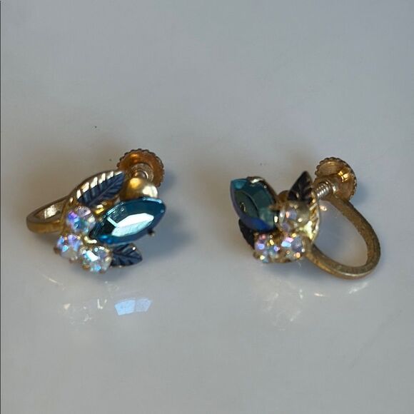 Vintage Austrian Crystal Earrings - Picture 1 of 3